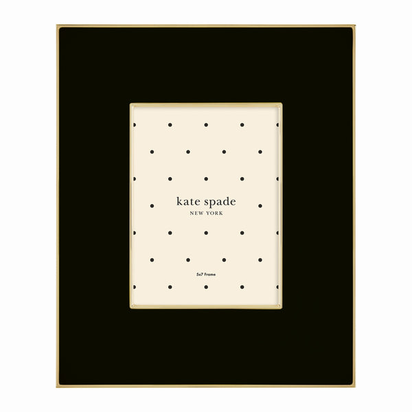 Lenox Kate Spade Make It Pop 5X7 Frame Black, BLACK METAL 895175