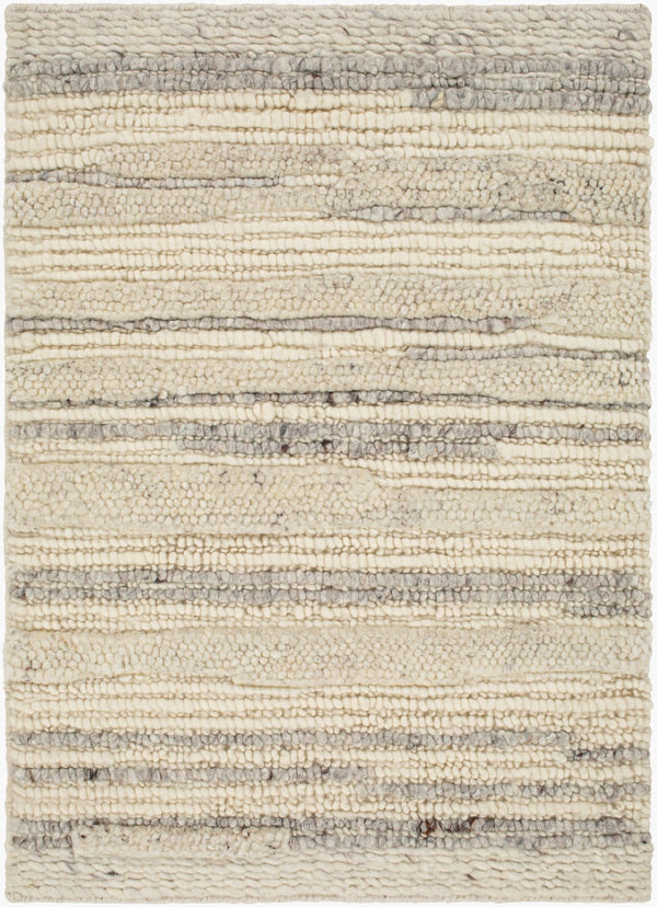 Surya Manisa Handwoven 2' X 3' New Zealand Wool Area Rug - Unique High/Low Texture, Durable & Stylish Decor Gray Nz Wool Mns2300-23