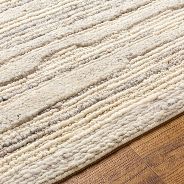 Surya Manisa Handwoven 2' X 3' New Zealand Wool Area Rug - Unique High/Low Texture, Durable & Stylish Decor Gray Nz Wool Mns2300-23