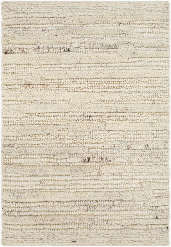 Surya Manisa Handwoven 2' X 3' New Zealand Wool Area Rug - Unique High/Low Texture, Durable & Stylish Decor Cream Nz Wool Mns2301-23