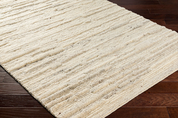 Surya Manisa Handwoven 2' X 3' New Zealand Wool Area Rug - Unique High/Low Texture, Durable & Stylish Decor Cream Nz Wool Mns2301-23