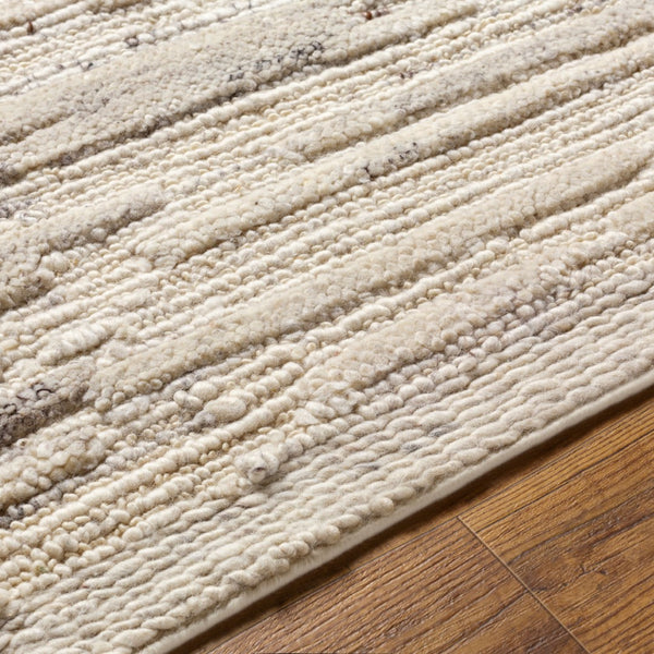Surya Manisa Handwoven 2' X 3' New Zealand Wool Area Rug - Unique High/Low Texture, Durable & Stylish Decor Cream Nz Wool Mns2301-23