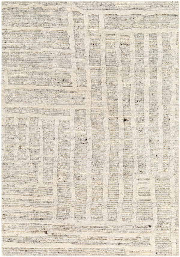 Manisa MNS-2304 9' x 12' Handmade Rug MNS2304-912  Gray, Light Slate, Charcoal, Brown, Cream, Oatmeal Surya