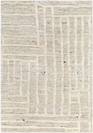 Surya Manisa Handwoven 2' X 3' New Zealand Wool Area Rug - Unique High/Low Texture, Durable & Stylish Decor Gray Nz Wool Mns2304-23