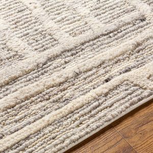 Surya Manisa Handwoven 2' X 3' New Zealand Wool Area Rug - Unique High/Low Texture, Durable & Stylish Decor Gray Nz Wool Mns2304-23