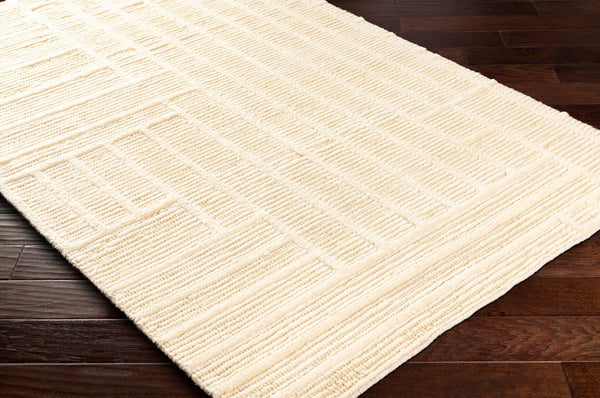 Surya Manisa Handwoven 2' X 3' New Zealand Wool Area Rug - Unique High/Low Texture, Durable & Stylish Decor Gray Nz Wool Mns2305-23