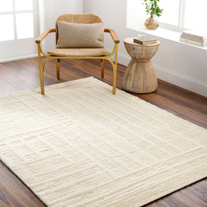 Surya Manisa Handwoven 2' X 3' New Zealand Wool Area Rug - Unique High/Low Texture, Durable & Stylish Decor Gray Nz Wool Mns2305-23