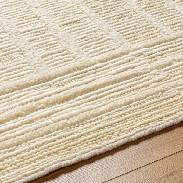 Surya Manisa Handwoven 2' X 3' New Zealand Wool Area Rug - Unique High/Low Texture, Durable & Stylish Decor Gray Nz Wool Mns2305-23