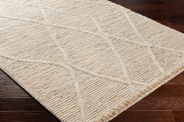 Surya Manisa Handwoven 2' X 3' New Zealand Wool Area Rug - Unique High/Low Texture, Durable & Stylish Decor Tan Nz Wool Mns2306-23