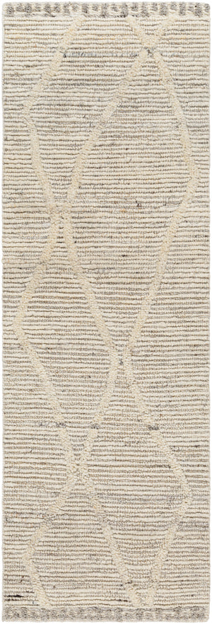 Manisa MNS-2307 2'6" x 8' Runner Handmade Rug MNS2307-268  Cream, Black Surya