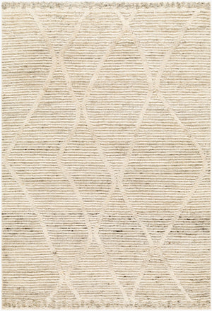 Surya Manisa Handwoven 2' X 3' New Zealand Wool Area Rug - Unique High/Low Texture, Durable & Stylish Decor Cream Nz Wool Mns2307-23