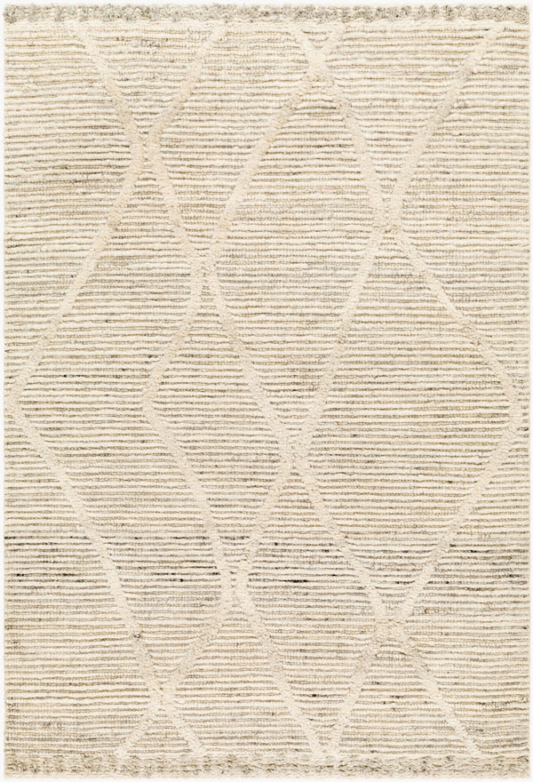 Surya Manisa Handwoven 2' X 3' New Zealand Wool Area Rug - Unique High/Low Texture, Durable & Stylish Decor Cream Nz Wool Mns2307-23