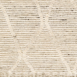 Surya Manisa Handwoven 2' X 3' New Zealand Wool Area Rug - Unique High/Low Texture, Durable & Stylish Decor Cream Nz Wool Mns2307-23