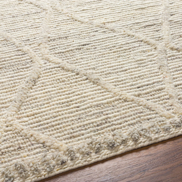 Surya Manisa Handwoven 2' X 3' New Zealand Wool Area Rug - Unique High/Low Texture, Durable & Stylish Decor Cream Nz Wool Mns2307-23