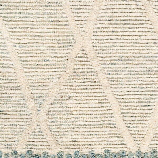 Surya Manisa Handwoven 2' X 3' New Zealand Wool Area Rug - Unique High/Low Texture, Durable & Stylish Decor Seafoam Nz Wool Mns2308-23