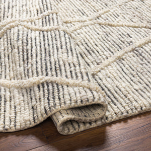 Manisa MNS-2309 9' x 12' Handmade Rug MNS2309-912  Black, Cream Surya