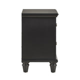 Homelegance By Top-Line Dasha 2-Drawer End Table Black Wood