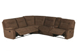 Parker House Parker Living Cooper - Shadow Brown 6 Piece Modular Manual Reclining Sectional Shadow Brown 100% Polyester (S) MCOO-PACKA-SBR