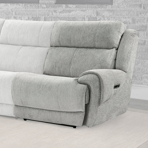 Parker House Parker Living Spencer - Stylish Armless Recliner With Power Footrest For Ultimate Comfort And Relaxation Light Grey 100% Polyester (W) Mspe#811rph-tpe