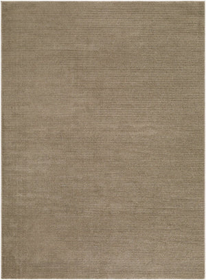Livabliss Maribor Geometric Minimalist Polyester Area Rug for Modern Living and Dining Spaces Dark Brown 5'3" x 7' MOB2303-537