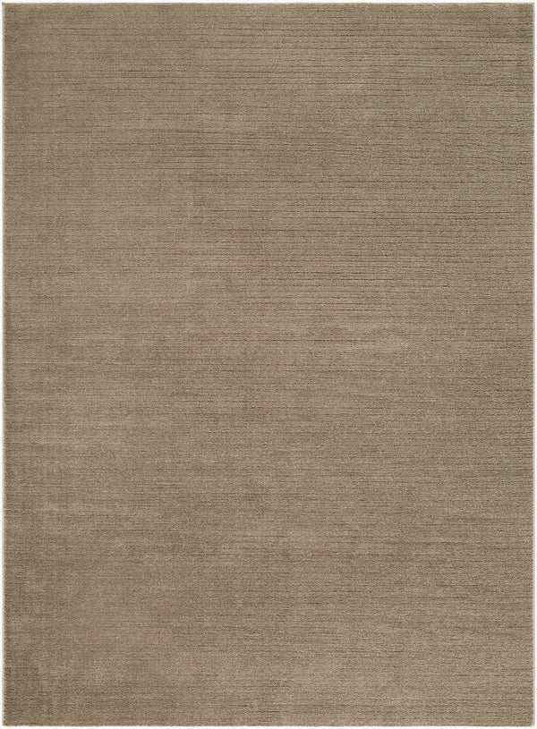 Livabliss Maribor Geometric Minimalist Polyester Area Rug for Modern Living and Dining Spaces Dark Brown 5'3" x 7' MOB2303-537