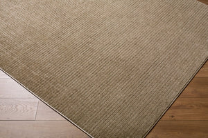 Livabliss Maribor Geometric Minimalist Polyester Area Rug for Modern Living and Dining Spaces Dark Brown 5'3" x 7' MOB2303-537