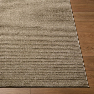 Livabliss Maribor Geometric Minimalist Polyester Area Rug for Modern Living and Dining Spaces Dark Brown 5'3" x 7' MOB2303-537