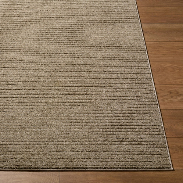Livabliss Maribor Geometric Minimalist Polyester Area Rug for Modern Living and Dining Spaces Dark Brown 5'3" x 7' MOB2303-537