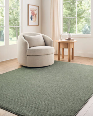 Livabliss Maribor Geometric Polyester Area Rug Turkish Woven Minimalist Modern Living Room Floor Olive 9'2" x 12' MOB2306-9212