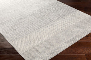 Livabliss Monaco Moc-2304 Global Geometric Polypropylene Accent Rug for Entryway or Bedroom Silver Gray, Gr 7'10" x 10'2" MOC2304-710103