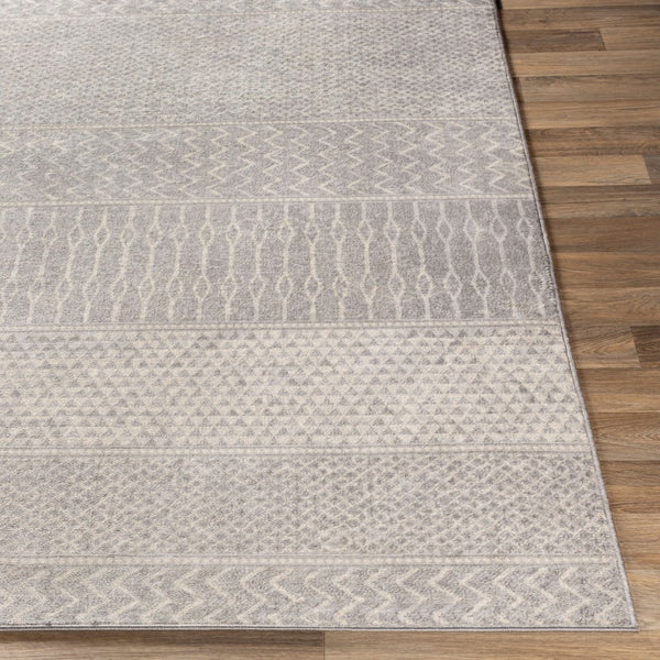 Livabliss Monaco Moc-2304 Global Geometric Polypropylene Accent Rug for Entryway or Bedroom Silver Gray, Gr 7'10" x 10'2" MOC2304-710103
