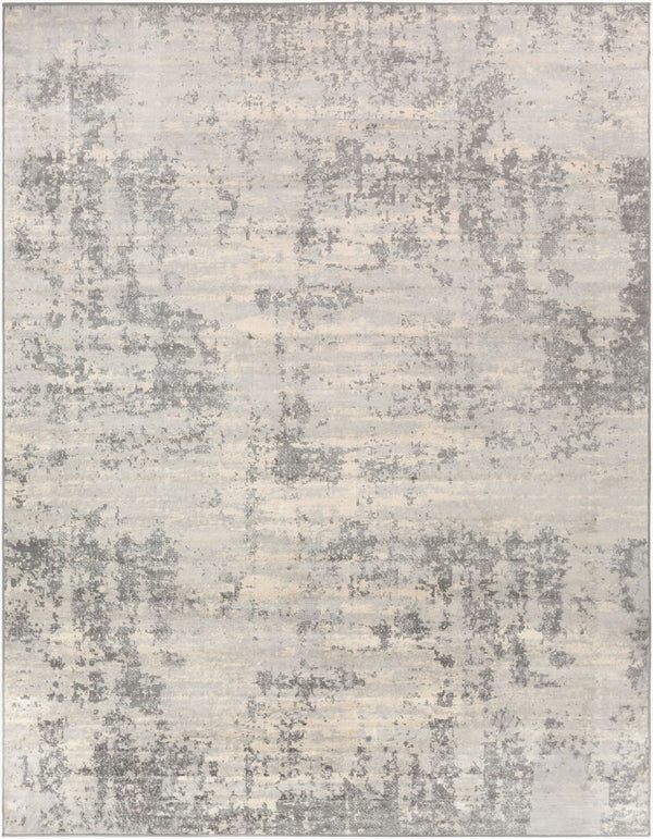 Livabliss Monaco Polypropylene Area Rug Turkish Woven Minimalist Accent for Entryways Bedrooms Silver Gray, Gr 7'10" x 10'2" MOC2311-710103