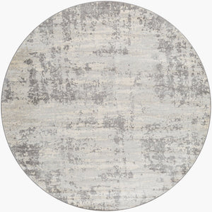 Livabliss Monaco Polypropylene Area Rug Turkish Woven Minimalist Accent for Entryways Bedrooms Silver Gray, Gr 7'10" x 7'10" MOC2311-710RD