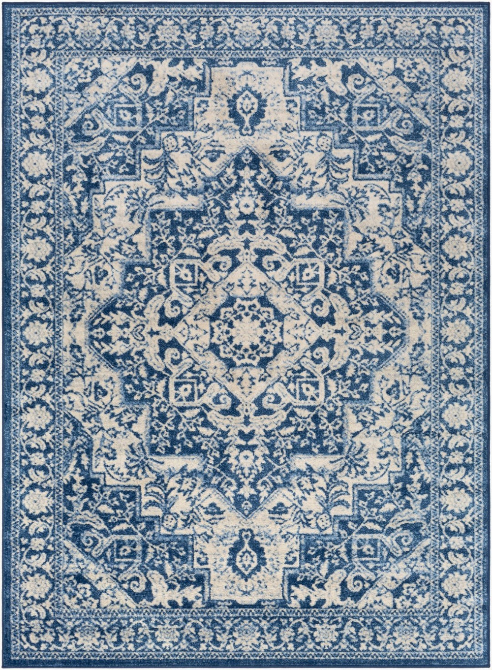 Livabliss Monaco Medallion Area Rug Machine Woven Polypropylene for Living Room or Hallway MOC2316-43511