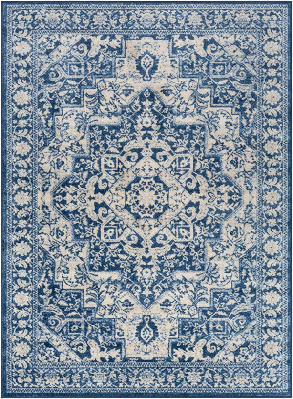Livabliss Monaco Medallion Area Rug Machine Woven Polypropylene for Living Room or Hallway MOC2316-43511