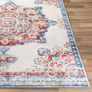 Livabliss Monaco Traditional Pattern Runner Rug Polypropylene Woven Hallway Entryway Accent Blue, Denim 8'10" x 12'4" MOC2319-810123