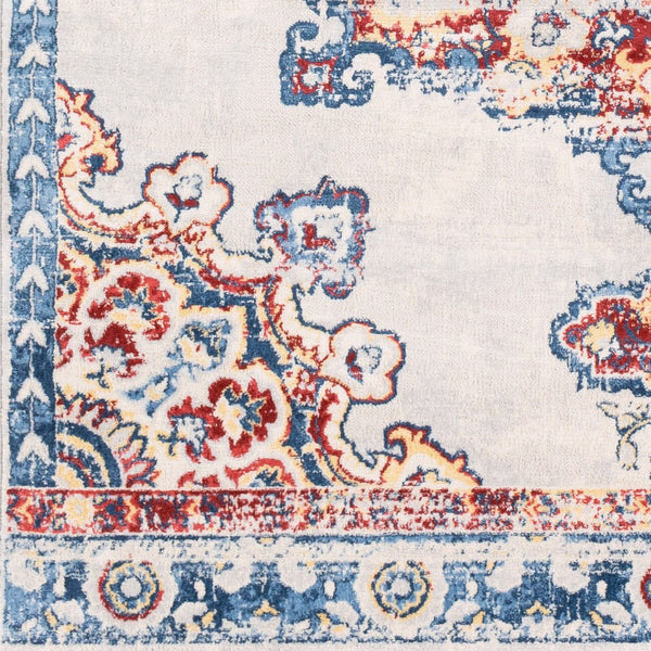 Livabliss Monaco Traditional Pattern Runner Rug Polypropylene Woven Hallway Entryway Accent Blue, Denim 8'10" x 12'4" MOC2319-810123