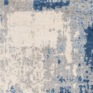 Livabliss Monaco Geometric Polypropylene Accent Rug Mid Century Modern Style for Entryways Navy, Gray 8'10" x 12'4" MOC2324-810123
