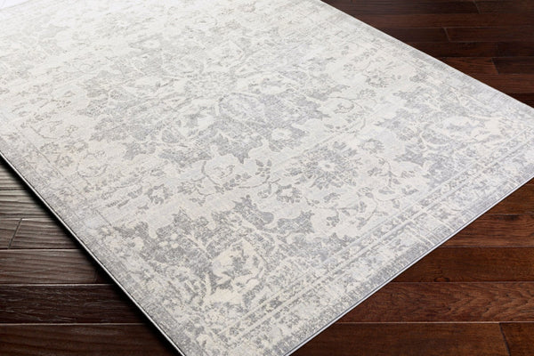 Livabliss Monaco Moc-2328 Traditional Medallion Polypropylene Accent Rug for Entryways Silver Gray, Gr 2' x 2'11" MOC2328-23