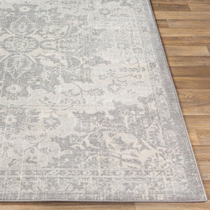 Livabliss Monaco Moc-2328 Traditional Medallion Polypropylene Accent Rug for Entryways Silver Gray, Gr 2' x 2'11" MOC2328-23
