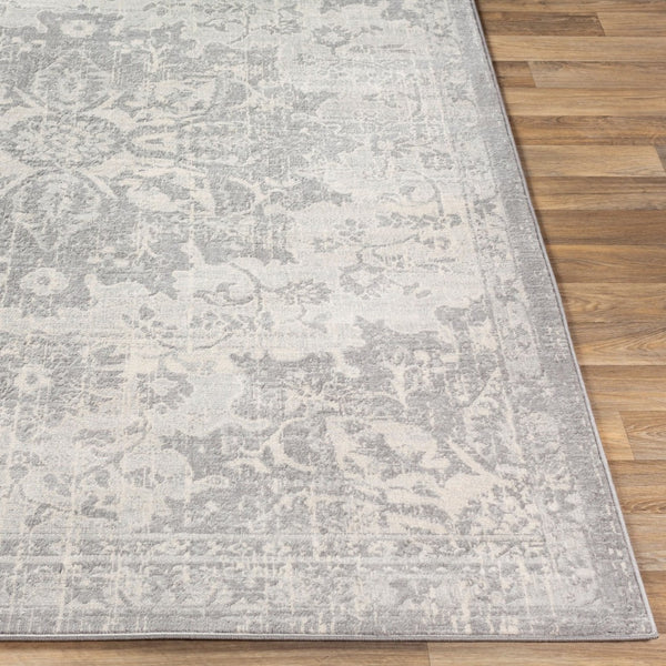 Livabliss Monaco Moc-2328 Traditional Medallion Polypropylene Accent Rug for Entryways Silver Gray, Gr 2' x 2'11" MOC2328-23
