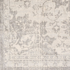 Livabliss Monaco Moc-2328 Traditional Medallion Polypropylene Accent Rug for Entryways Silver Gray, Gr 2' x 2'11" MOC2328-23