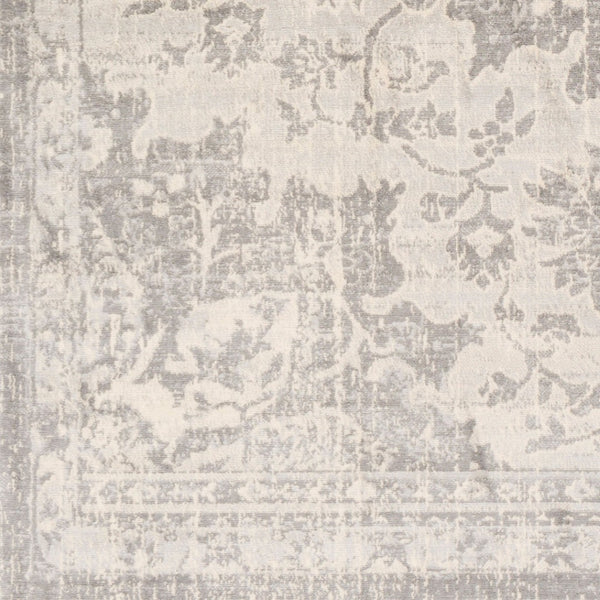 Livabliss Monaco Moc-2328 Traditional Medallion Polypropylene Accent Rug for Entryways Silver Gray, Gr 2' x 2'11" MOC2328-23