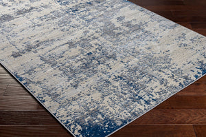 Livabliss Monaco Geometric Polypropylene Area Rug for Modern Living Rooms and Dining Spaces Blue, Charcoal 8'10" x 12'4" MOC2333-810123