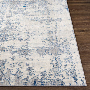 Livabliss Monaco Geometric Polypropylene Area Rug for Modern Living Rooms and Dining Spaces Blue, Charcoal 8'10" x 12'4" MOC2333-810123