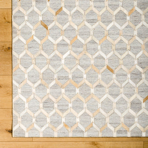 Medora MOD-1005 8' x 10' Handmade Rug MOD1005-810  Medium Brown, Tan, Cream, Light Gray Surya