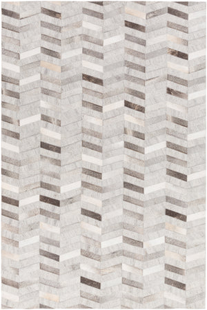 Medora MOD-1008 5' x 7'6" Handmade Rug MOD1008-576  Dark Brown, Light Brown, Light Gray, Cream Surya