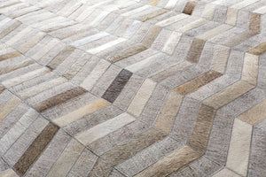 Medora MOD-1008 8' x 10' Handmade Rug MOD1008-810  Dark Brown, Light Brown, Light Gray, Cream Surya