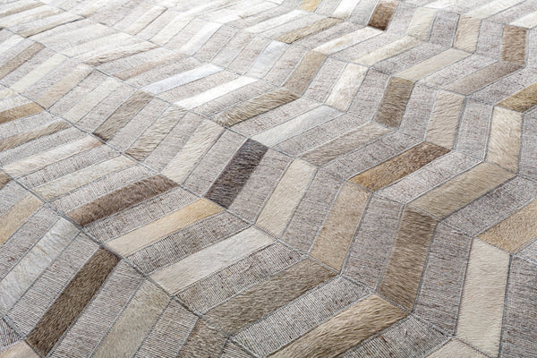 Medora MOD-1008 8' x 10' Handmade Rug MOD1008-810  Dark Brown, Light Brown, Light Gray, Cream Surya