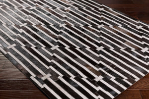 Surya Medora 2' X 3' Handmade Chenille-viscose Area Rug – Luxurious, Easy-clean Design For Your Home Black Hair On Hide,Chenille,Viscose Mod1017-23